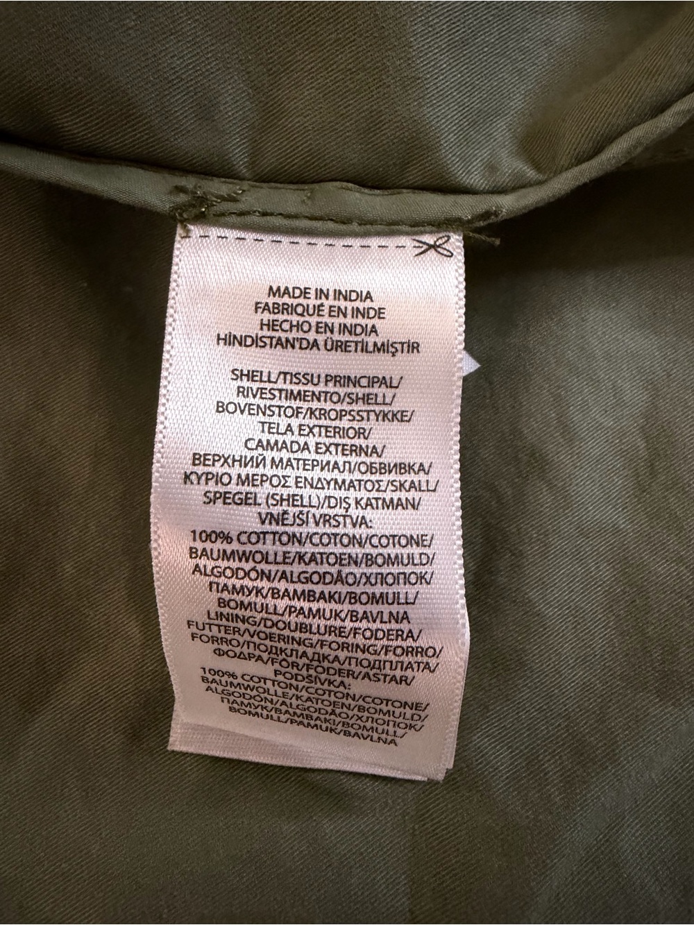 Women's Polo Ralph Lauren Beaded Steer Head Military Jacket Olive M - Picture 7 of 7